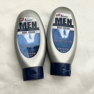 NEW Lot of 2 Nair hair remover body cream mens 8oz